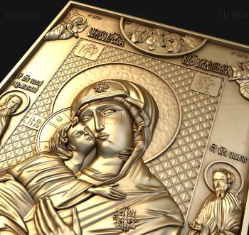 3D модель Икона Владимирской Божьей Матери (STL)